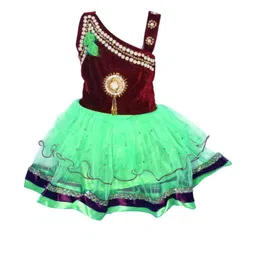 Samjho Fashion Embellished Velvet Fit & Flare Maxi Dress-picture-45