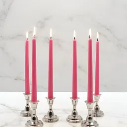 HOSLEY Pink 6 Pieces Pillar Candles-picture-29