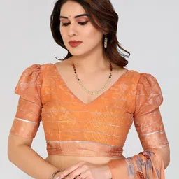 Moda Rapido Printed Patchwork Saree image 3