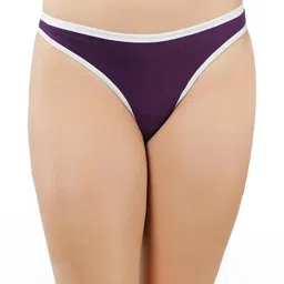 ORLIZEA Cotton Purple Blend Thongs-picture-25