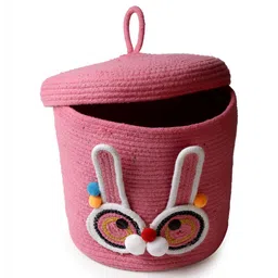 Myntra Elegant Homes Pink Self Design Living Room Reusable Multi-Utility Organisers image 3