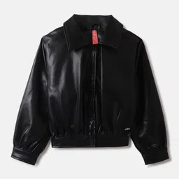 Blue Giraffe Girls Biker Jacket-picture-43