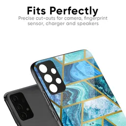 QRIOH Geometric Printed Samsung Galaxy A34 5G Back Case Mobile Accessories image 2
