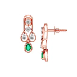 Joyalukkas Sparkling Dew Drop Diamond Earring-3.5 gm image 4