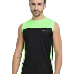 FTX Pack Of 4 Colourblocked Round Neck T-shirt image 3