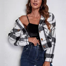 HERE&NOW Women Washed Colourblocked Longline Denim Jacket image 3