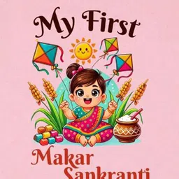 Arvesa My First Makar sankranti Printed Bodysuit image 3
