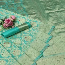 RidhiSidhi Creations Woven Design Zari Art Silk Banarasi Saree image 3