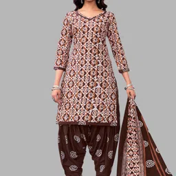 Simmu Printed Pure Cotton Unstitched Dress Material-picture-13