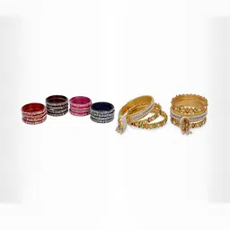 SOMIL Set Of 22 Glass Bangles-picture-10
