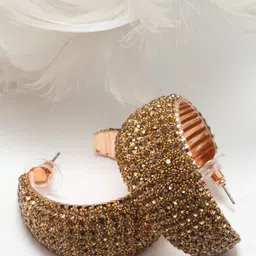 Maansh Contemporary Half Hoop Earrings-picture-35