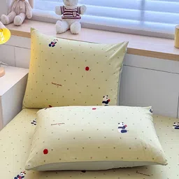 JC HOME Green Graphic Printed 140 TC King Bedsheet Set 1.80m x 2m image 3