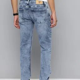 Mufti Men BOM 061 Straight Fit Mid-Rise Heavy Fade Stretchable Jeans image 4