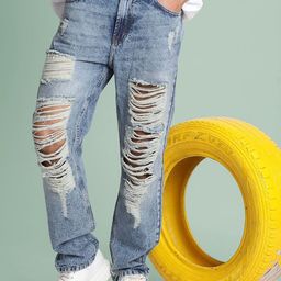 Bene Kleed Men Straight Fit Highly Distressed Heavy Fade Cotton Jeans-picture-36