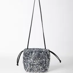 RAVE Textured PU Structured Shoulder Bag-image-0