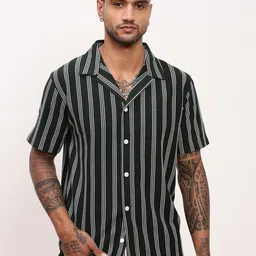 SHOWOFF Men Comfort Opaque Striped Casual Shirt-image-74
