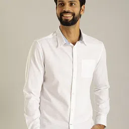 Indian Terrain Men Chiseled Skinny Fit Opaque Casual Shirt-picture-39