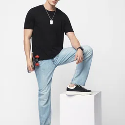 R&B Round Neck Cotton Regular Fit Tshirt image 3