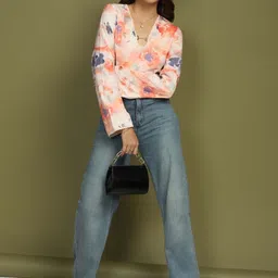 Aanandini Print Flared Sleeve Cotton Top-picture-36