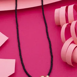 Ramdev Art Fashion Jwellery 22K Gold Plated Artificial Stones and Beads Mangalsutra image 2