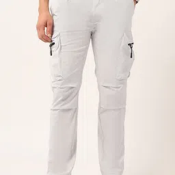U.S. Polo Assn. Denim Co. Men Classic Straight Fit Pleated Cargos Trousers-picture-42
