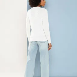 The Roadster Lifestyle Co Self design Woollen Pullover image 2