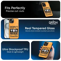 QRIOH Quirky Printed iPhone 14 Back Case Mobile Accessories image 2