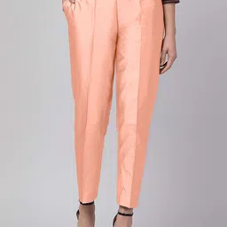 Moda Rapido Women Relaxed Easy Wash Pleated Trousers-image-76