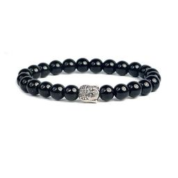 VIBESLE Unisex Crystals Black Buddha Bracelet-picture-35