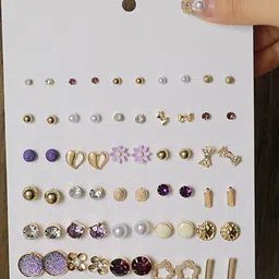 DressBerry Women Gold-Plated Alloy Studs-image-74
