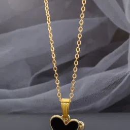 SZN Gold-Plated Heart Shaped Pendant With Chain image 4
