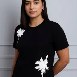 CORSICA Women Floral Printed Bio Finish T-shirt image 3