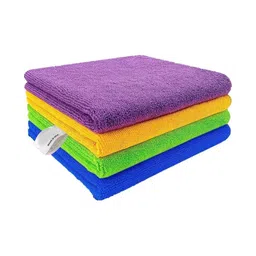Warmfinity 4 Pieces Yellow & Purple 350 GSM Cleaning Cloths-picture-11