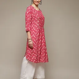 Rangriti Floral Printed Straight Kurta image 4