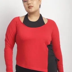 theRebelinme Women Colourblocked Cotton Top-image-37