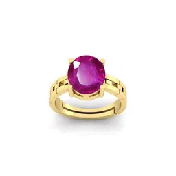 Todani Jems 5.25 Ratti RubyManikya Gemstone Adjustable Ring image 1
