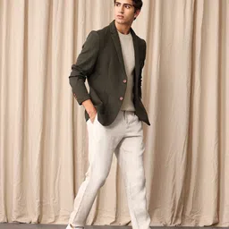 Mr Bowerbird Tailored Fit Single Breasted Casual Blazer image 3