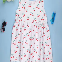 V-Mart Girls Printed Fit & Flare Midi Dress-image-47