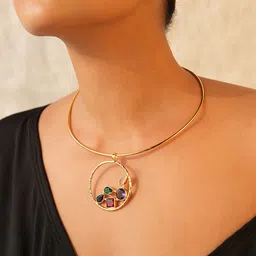 Binnis Wardrobe Stone Studded Hasuli Jewellery Set image 1