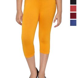 FRENCH KLEIDER Girls Pack Of 5 High-Rise Slim Fit Capris-picture-33