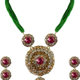 Vidhya Kangan Women Pink Jewellery Set-picture-27