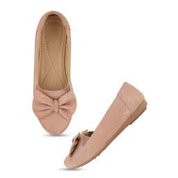 SAPATOS Women Round Toe Mojaris With Bows Flats image 5