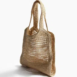 H&M Straw Tote Bag image 3