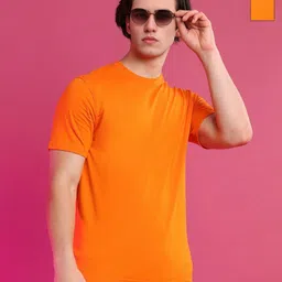 Moda Rapido Men Pack of 2 Solid Round Neck Cotton T-shirts-picture-31