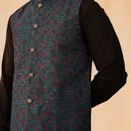 Jompers Woven Embroidered Nehru Jackets image 3