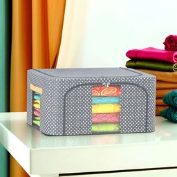 Myntra Elegant Homes Grey & White Waterproof Drawer Organisers 24L-picture-39