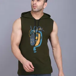 TEEFOX Graphic Printed Hooded Sleeveless T-shirt-image-68