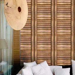 Asian royal Brown Printed Self-Adhesive Wallpaper-image-3
