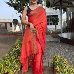 Anouk Zari Tissue Saree-image-89