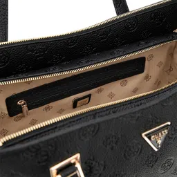 GUESS Women Textured Structured Cut Work Shoulder Bag image 2